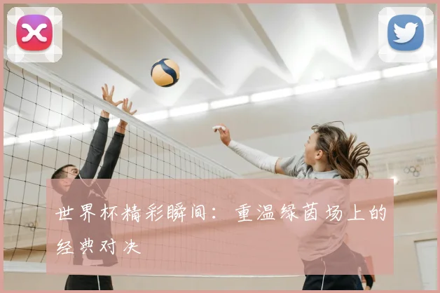 世界杯精彩瞬间:重温绿茵场上的经典对决