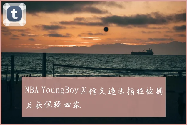 NBA YoungBoy因枪支违法指控被捕后获保释回家